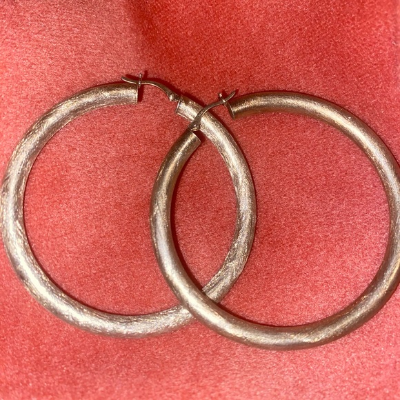 JCM 925 Sterling Silver Brass Earrings - Picture 1 of 3